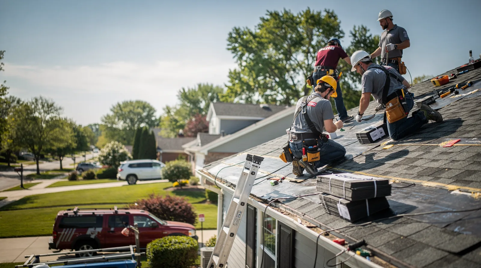 Roof Repair in Hillside, IL around you